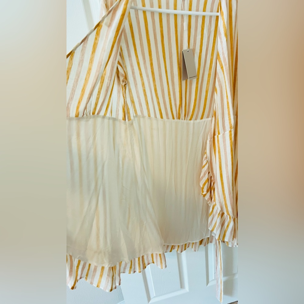 NWT Rails Linen Wrap Dress - Picture 12 of 13